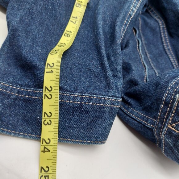 ROCAWEAR Mens Denim Jacket Size 2x Embroidery Length 30" - Picture 7 of 10